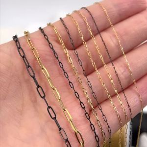 Dây Xích Thép Không Gỉ Đa Kích Thước 1 Mét Mắt Xích 2.5mm-6mm Dây Mỏng Dùng Làm Phụ Kiện Tự Chế Vòng Cổ Vòng Tay Đồ Trang Sức