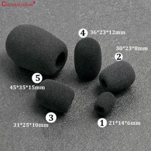 ChengHaoRan 10/50PCS/Lot Mini Microphone Foam Cover Thickened Sponge Windproof Blowout Loudspeaker Cover Replacement Parts