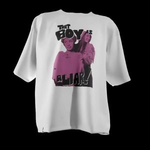 Kaos Rapper ICE SPICE Baju Skena Wanita Oversize Combed 24s Phrase Prints
