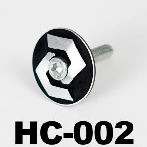 OG-EVKIN HC-002 Aluminum Alloy Headset Top Cap 35mm Bolt 1-1/8" 28.6mm Steerer Fork Tube Headset Cap Cover Bicycle Accessories