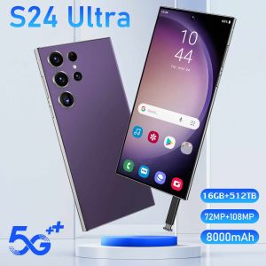 โทรศัพท์ S24 Ultra ใหม่เอี่ยม สมาร์ทโฟน รองรับ Google Play Store เมนูภาษาไทยโทรศัพท์มือถือใหม่ล่าสุด