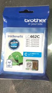 550 แผ่น ISO 24711 Brother LC-462 ฟ้า CYAN น้ำมัสสำหรับ MFC-J2340DW ♦ MFC-J2740DW ♦ MFC-J3540DW ♦ MFC-J3940DW