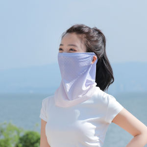 WRELS | Summer Ice Silk Mask UV Protection Sunscreen Elastic Cycling Face Scarf Cooling Breathable Outdoor Sport Hiking Neck Wrap Cover