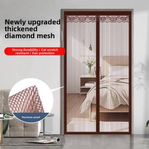 YUANYI | Full Magnetic Strips Mosquito Net Door Quiet Curtain Self-Adsorbing Window Screen