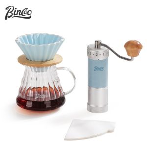 BINCOO Coffee Grinder Manual Coffee Dripper Set CNC6 Star Steel Core Coffee Bean Coffee Maker Portable Gift Best