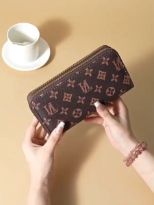 Dompet Wanita Celeste Panjang 2 Resleting Fashion Remaja Murah Terbaru Coklat Korea Cantik WA1202B7 Kulit Elegant