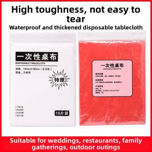MEISITEKEKE | Transparent Extra Thick Disposable Tablecloths 50 pcs
