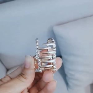 FG Jepit Rambut Mutiara Korea Jedai Mutiara Elegan Large Size Clip Pearl Hairpin Pita Alloy Import A-12