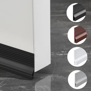 1Pc 1M Self-adhesive Soft TPE Door Bottom Seal Strip 28/45mm Height Windproof Anti-Cold Dust-proof Window Gap Weather Strip