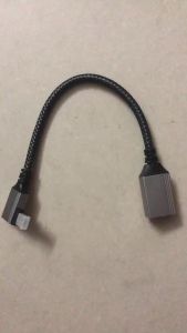 20CM 4K 60HZ Nylon Braid Gold HD V2.0 MINI MICRO HDMI Cable  Male To HDMI Fmale Extension Cable For HDTV PS4 Projector