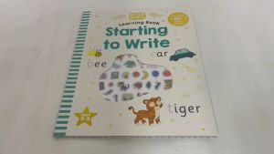 Gold Stars Starting To Write Learning Book for Kids with Puffy Stickers to Learn Alphabet