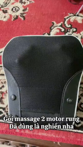 Gối Massage Cổ Vai Gáy 20 Bi Cao Cấp R7 Máy Massage Hồng Ngoại Có Túi Khí Kèm Mát Xa Lưng