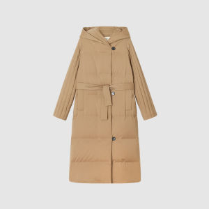 ICICLE | Wool Blend Plain Weave Winter Down Jacket