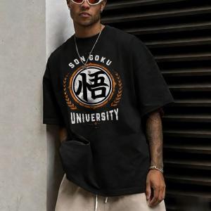 Bandai | Oversized Dragon Ball Son Goku T-Shirt Men Women 2026 Summer Cotton Short Sleeve Vintage Y2K Anime Graphic Casual Streetwear Top