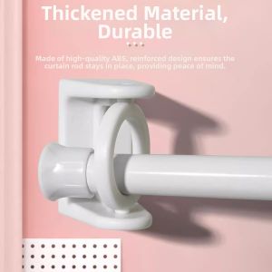 TANGJIXIONG | No-Drill Stick-on Curtain Rod Holder