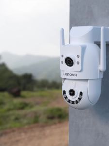 Lenovo | Lenovo 4MP HD Wifi Camera Dual Lens Security Cameras 5X Zoom PTZ External Outdoor Home Protection CCTV Video Surveillance Camera
