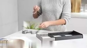 Giá Để Nồi Chảo Có Thể Mở Rộng Với 6 Tầng Kệ Điều Chỉnh Được Giá Đỡ Nắp Dụng Cụ Sắp Xếp Tủ Bếp Chất Liệu ABS