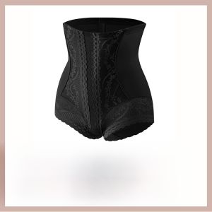 miiow | Strong Abdomen Control Womens High Waist Shapewear Underwear Seamless Tummy Control Butt Lifting Safety Pants Nylon Spandex