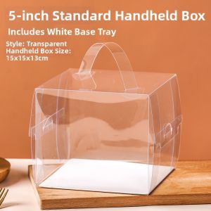 desert box Transparent Portable Cake Box