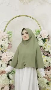 HIJAB BERGO INSTAN CRINKLE PED NON TALI SIZE L (Crinkle AirFlow)