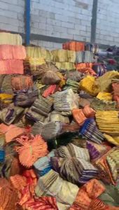 Set Kain Songket Thailand Premium Warna Coklat dengan Selendang Tradisional