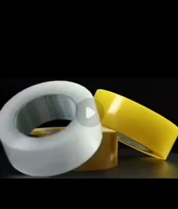 Packaging Tape 200 Meters ( 6 / 12 / 18 PCS ) CLEAR Quality Sticky Stretchable ( HUAZI FLORAL )