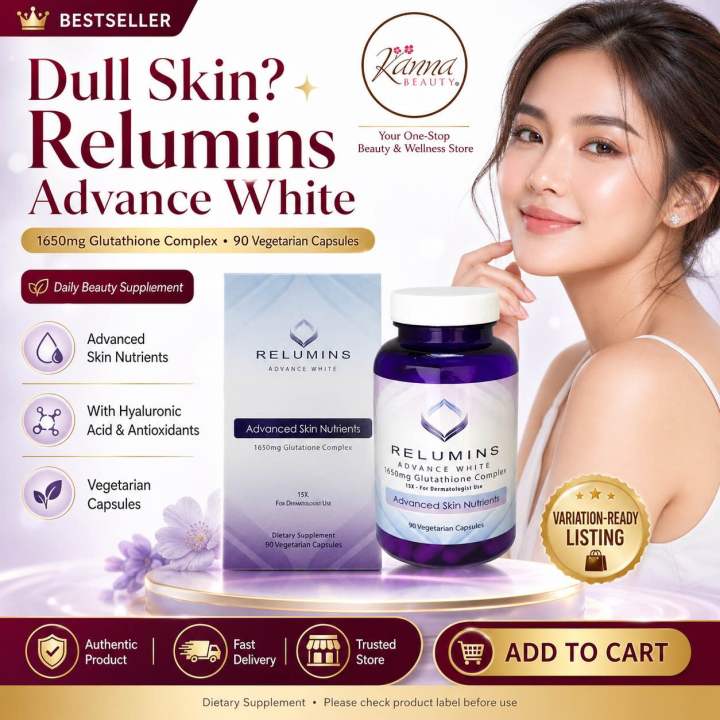 relumins 1650mg glutathione review Relumins 1650mg Glutathione - 15x Derma Formula OR with Hyaluronic Acid  (Choose Variation) | Glutathione | Vitamin E | Whitening | Vitamin B2 |  Maximum Strength Glutathione Capsules - Lazada