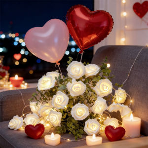 No Brand | Romantic Ambient LED Rose Lights String