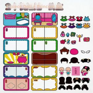 JIEXI | Dress-up Sticker Book DIY Quiet Book