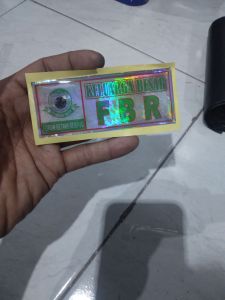 stiker emblem timbul resin stiker motor logo fbr