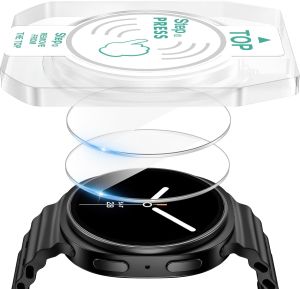 2Pack Compatible with Samsung Galaxy Watch 8 Screen Protector 40mm/44mm/46mm Accessories Tempered Glass Protective Film