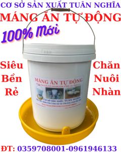Phụ Kiện Máng Ăn Bằng Xô Sơn Cho Gà Vịt Ngan Siêu Bền Tiện Lợi.
