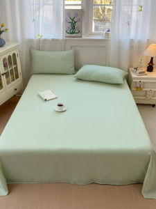Thickened Double Layer Pure Cotton Bed Sheet Class a Student Dormitory Single Quilt Cover All Seasons Universal Solid Color