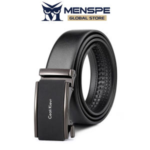 MENSPE Fashion Men’s Belt Business Leisure Belt Stylish Frosted Alloy Buckle Automatic Buckle Belt Second-layer Cowhide Waistband Youth Sports Pant Belt Stylish Simple Nice Waistband Durable Belt