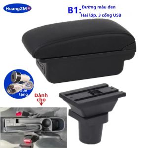 Hộp Để Tay Xe Toyota Yaris 3 Hybrid Vitz Tích Hợp Sạc USB Chất Liệu Da/nhựa ABS Phụ Kiện Nội Thất Dành Cho Xe Hơi.