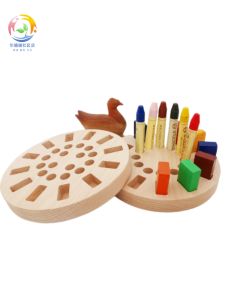 Hộp Đựng Đồ Dùng Vẽ Hình Bằng Gỗ Ulme Dành Cho Trẻ Em Hộp Đựng Dụng Cụ Giáo Dục Sớm Bút Chì Bảng Vẽ Hộp Đựng Đồ Dùng Học Tập