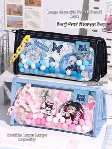 Multifunctional Transparent Anime Pencil Case