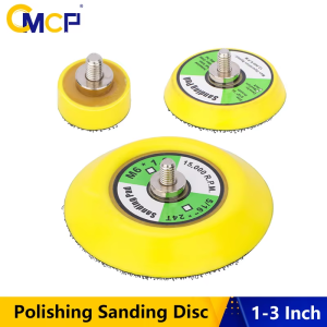 CMCP 1pc M6 Angle Grinder Sanding Pad 1/2/3 inch Hook And Loop Sanding Disc Polishing Backing Pads For Pneumatic Sander