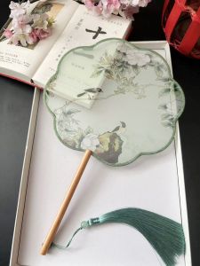 พัดกระดาษโปร่งแปดแฉกโบราณ ทรงกลม พัดเต้นรำ สำหรับผู้หญิง ฤดูร้อน งานปาร์ตี้ งานแต่งงาน งานวันเกิด งานวันหยุด งานปาร์ตี้