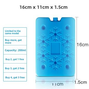 Refrigerated Ice Crystal Box for Air Conditioner Fan Cold Blower Blue Ice Brick Ice Board Reusable Ice Bag Freezing Special Use