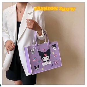 34CM Sanrio Cute Kuromi Doll / Pink Kitty Cherry Jam handbag large capacity Tote GIFT shopping bag with HANDLE手提包大容量