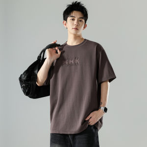Wood soon | Men Summer Retro Letter Embroidery T-shirt