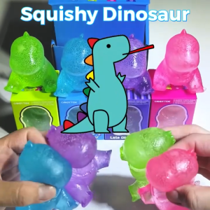 Lala Dinosaur Squishy Glow in the dark 7.5cm height Fidget Trendy Hot Toy Stress Reliever