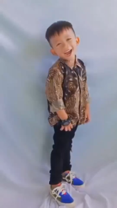 Kemeja Batik Anak Laki-laki Motif Etnik Bordir Klasik -  Bahan Katun Nyaman Kemeja Batik Anak Laki Laki Lengan Pendek Bahan Katun Poly Usia 2 Tahun Sampai 13 Tahun Hem Anak