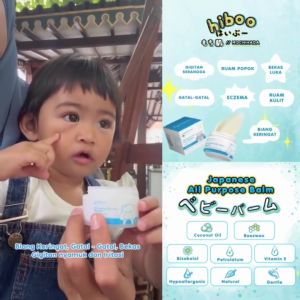 Hiboo All Purpose Baby Balm With 10% Coconut Oil Vit E Beeswax - Balm Pelembab Anak