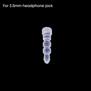 Transparent DIY Dust Plugs for Type C/iOS/Android/3.5mm Jack Dustproof Dustplugs Phone Charging Port Protectors with Brush