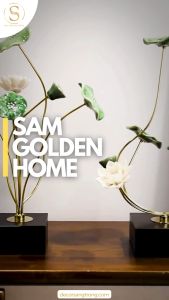 Tượng Đài Sen Decor Nhà Cửa Kệ Tủ Sang Trọng Gốm Sứ Cao Cấp Phong Cách Hiện Đại