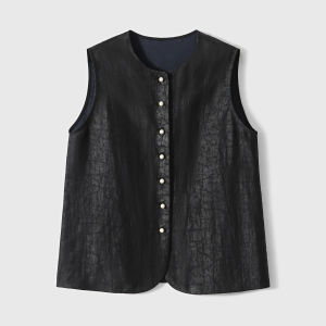 Crack Patterned Silk Blouse