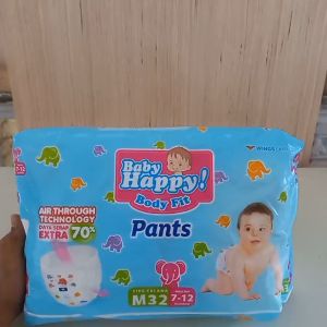 Baby Happy Body Fit Pants popok bayi sekali pakai M32