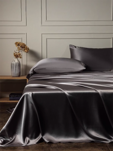 High-end Silk Bed Sheet Single Double Dormitory
